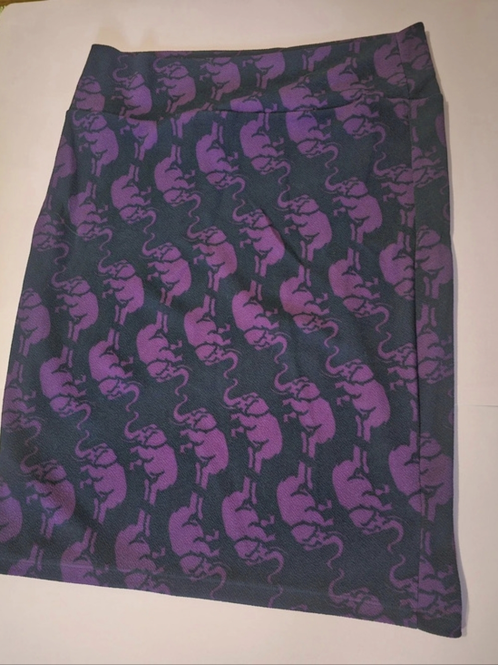 LULUROE Animal Print Mini Skirt in Purple & Black Size XL